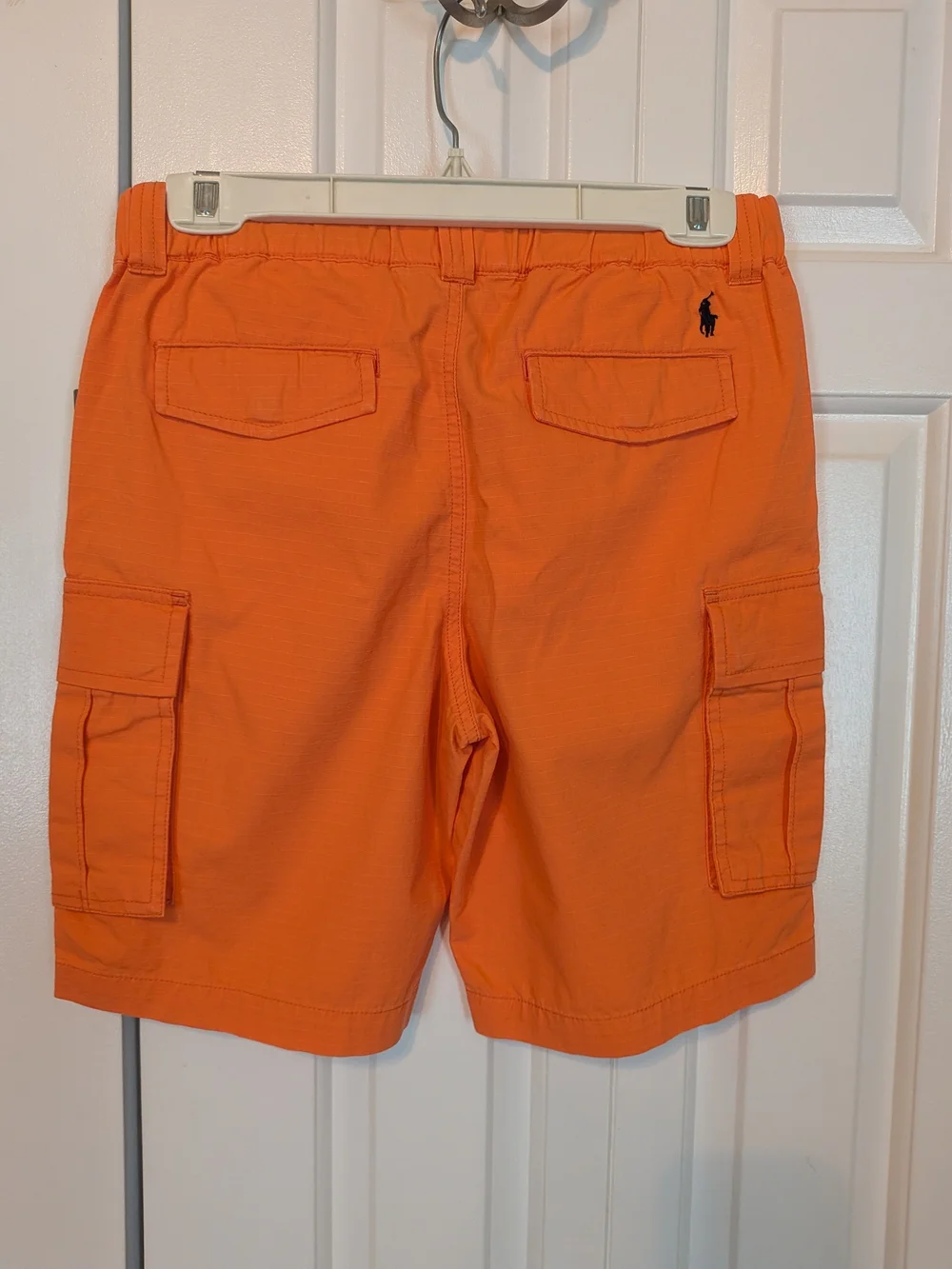 NWT Polo Ralph Lauren Youth Boys Size 16 Bright Orange Cargo Shorts